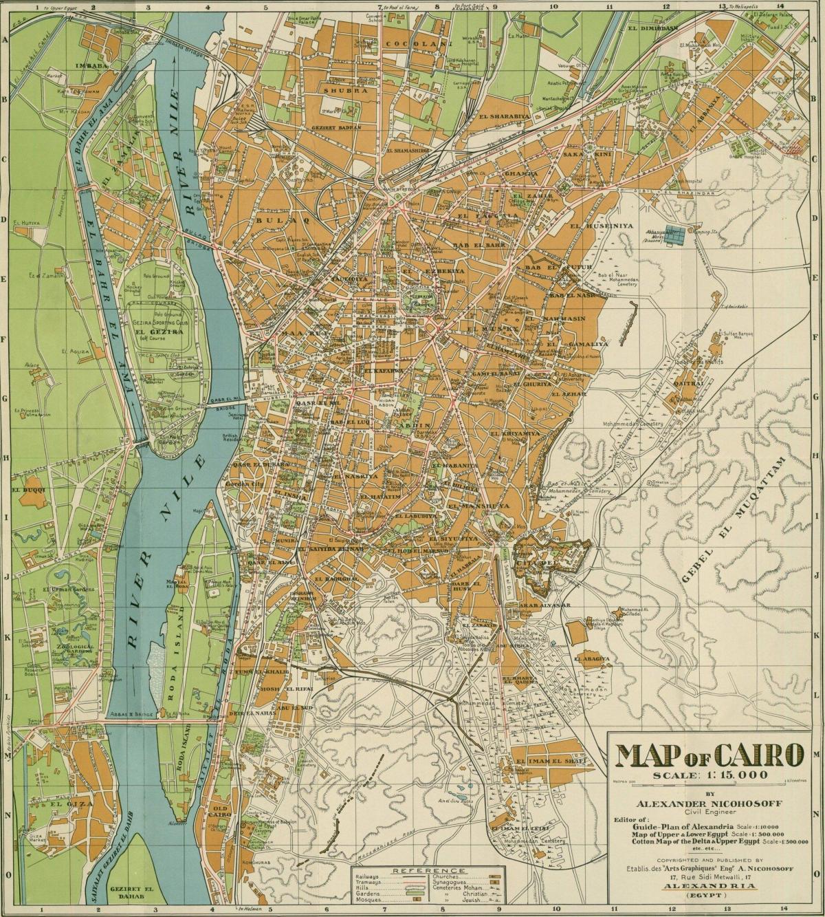 Cairo historical map