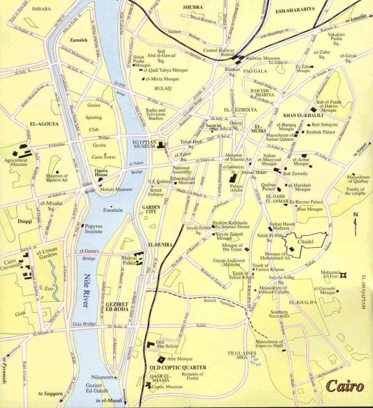 Cairo streets map